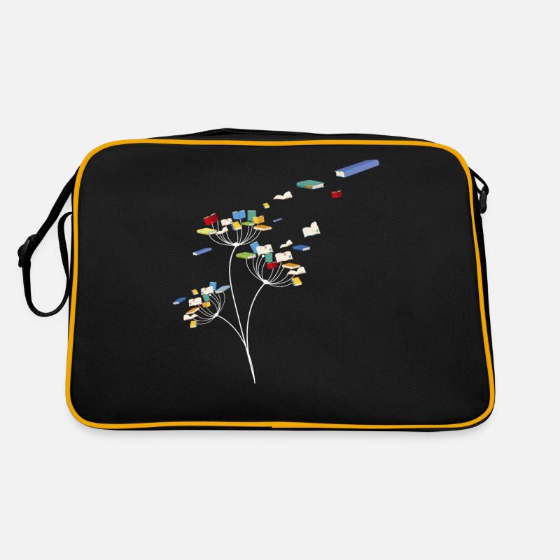 Löwenzahn Bücher Blume Blumenleser Geschenk Design Retro Tasche