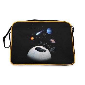 Solar system - Retro Bag - black/gold - Back