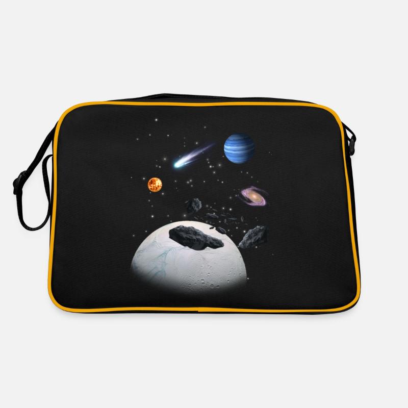 Sonnensystem Retro Tasche