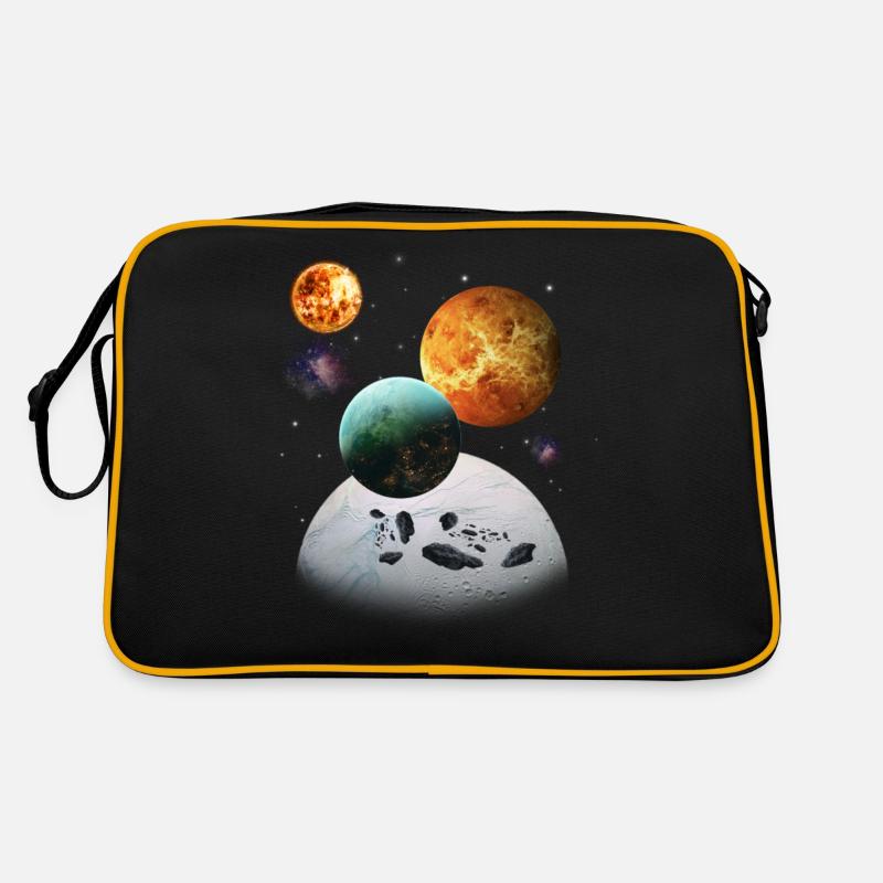 Weltraum Retro Tasche