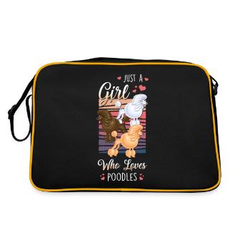 Caniche Disant - Sac Retro - noir/or - Dos