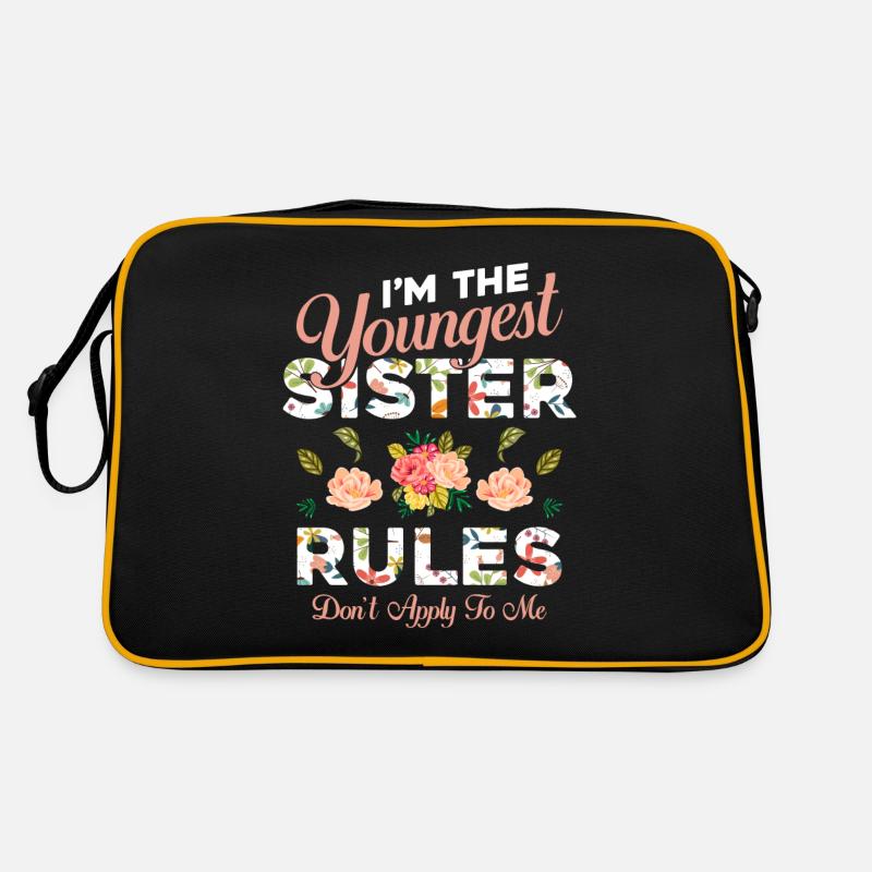 Youngest sister - Retro Bag - black/gold