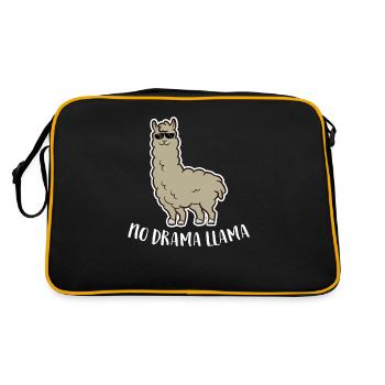 Pas un lama dramatique Drôles d’amateurs d’alpaga Lamas - Sac Retro - noir/or - Dos