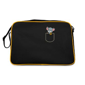 Souris dans la poche du rat T-shirt - Sac Retro - noir/or - Dos