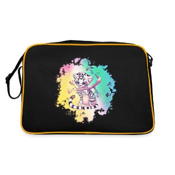 tigre - Sac Retro - noir/or - Dos