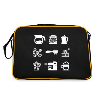 Café / Barista - Sac Retro - noir/or - Dos