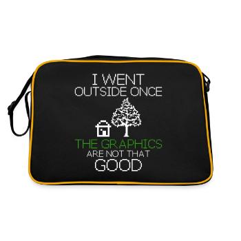 Programmer Funny gift idea - Retro Bag - black/gold - Back