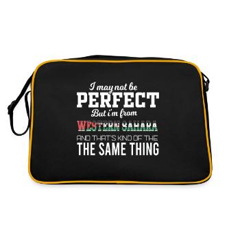 Je suis presque parfait, je suis originaire du Sahara occidental - Sac Retro - noir/or - Dos