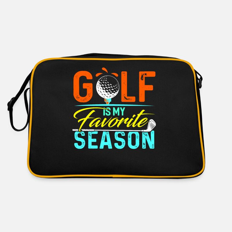 Golf Golfschläger Golfer Golfspieler Geschenk Retro Tasche