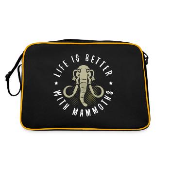 Mammoth - Retro Bag - black/gold - Back