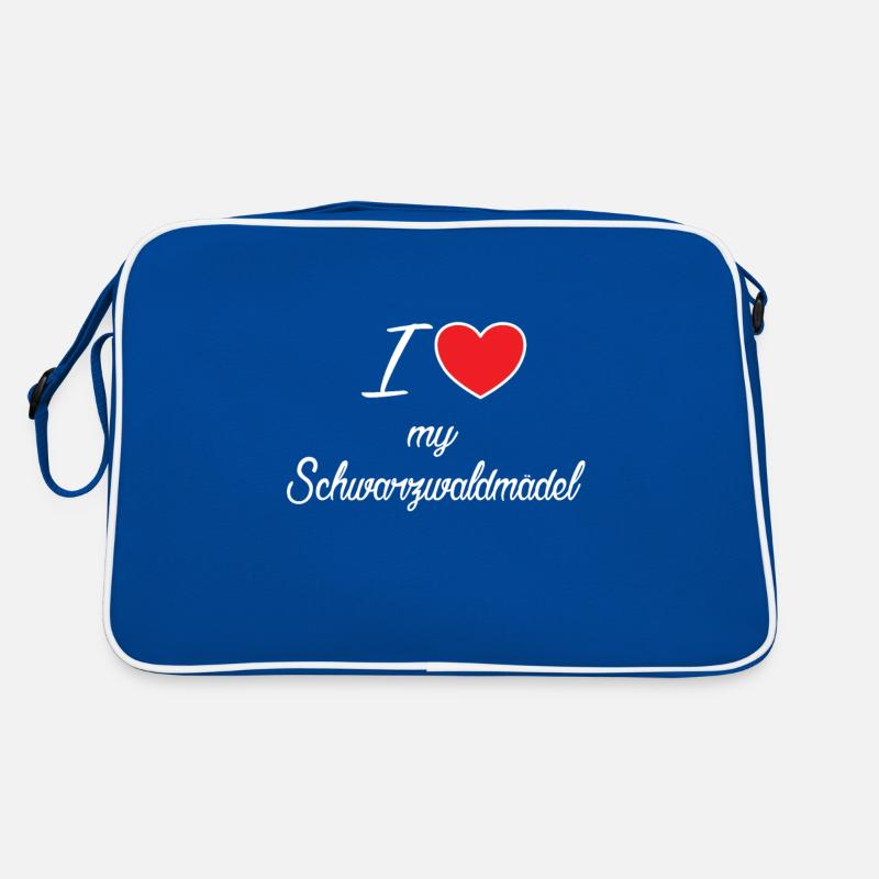 ich liebe mein schwarzwaldmädel Geschenkidee Retro Tasche