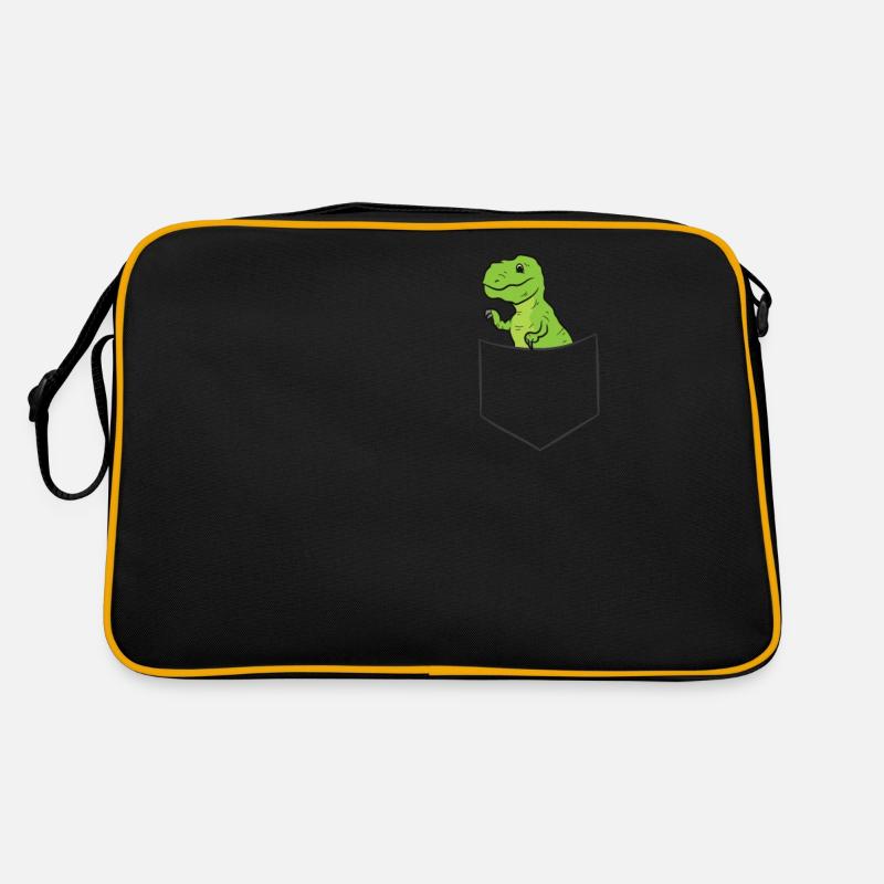 Funny Dinosaur In Pocket Pocket Dinosaur Gift For Retro Bag