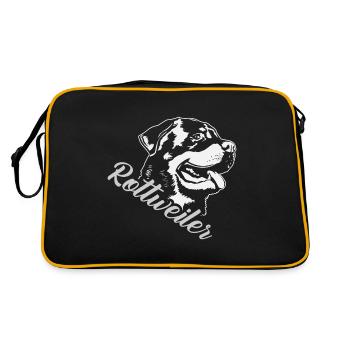 rottweiler - Sac Retro - noir/or - Dos