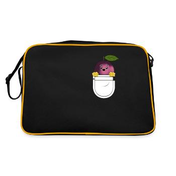Drôle de cadeau végétal à base de plantes de - Sac Retro - noir/or - Dos