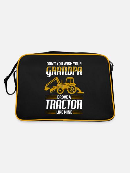 tracteur - Sac Retro - noir/or