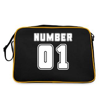Numéro 1 - Sac Retro - noir/or - Dos