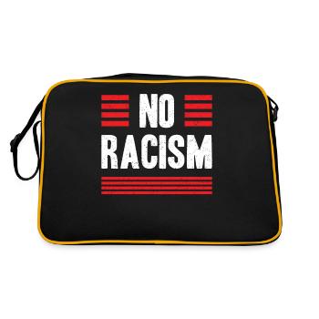 No racism - Retro Bag - black/gold - Back
