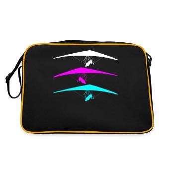 Hang glider hang glider hang glider - Retro Bag - black/gold - Back