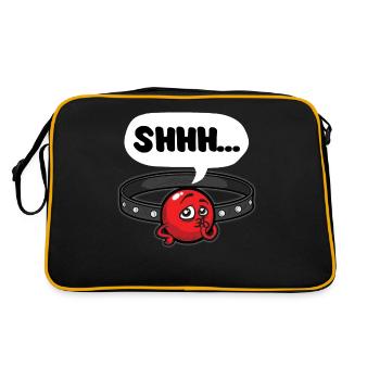 BALL GAG HUMOUR Funny gag BDSM blague kinky - Sac Retro - noir/or - Dos