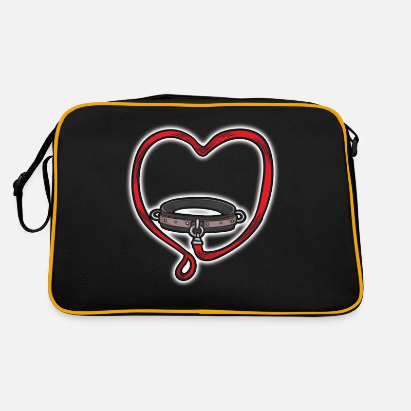 Slave collar leash collar BDSM bondage love Retro Bag