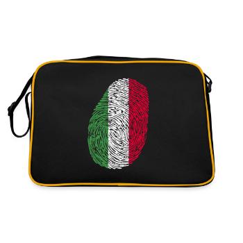Italian fingerprint - Retro Bag - black/gold - Back