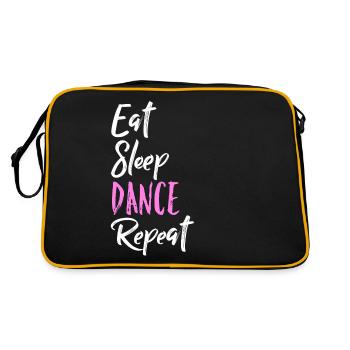 Eat sleep dance repeat - Retro Bag - black/gold - Back