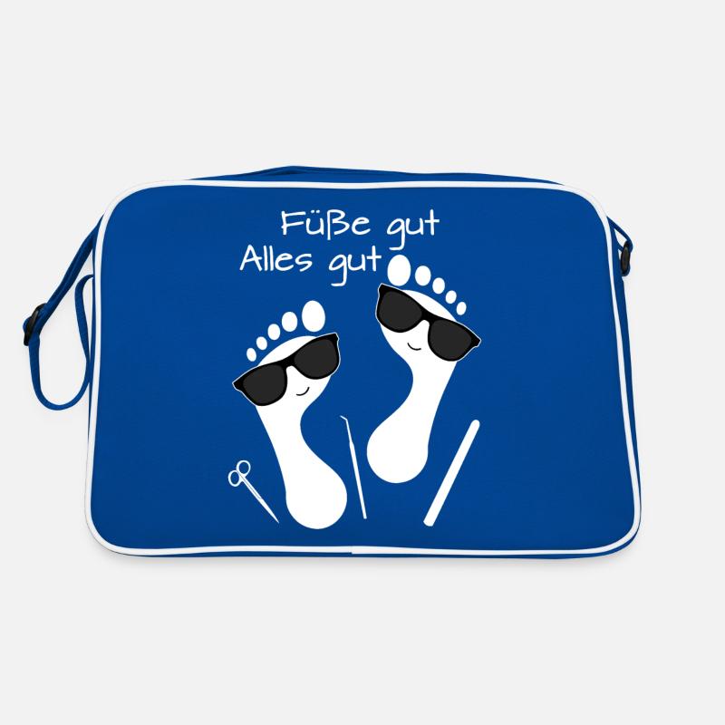 Fußpflege Pediküre Podologe Nagelstudio Geschenk Retro Tasche