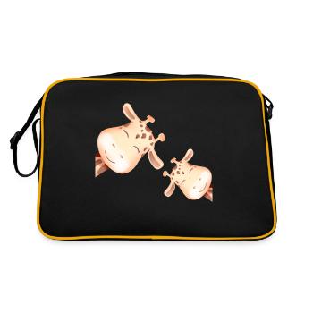 Giraffes - Retro Bag - black/gold - Back