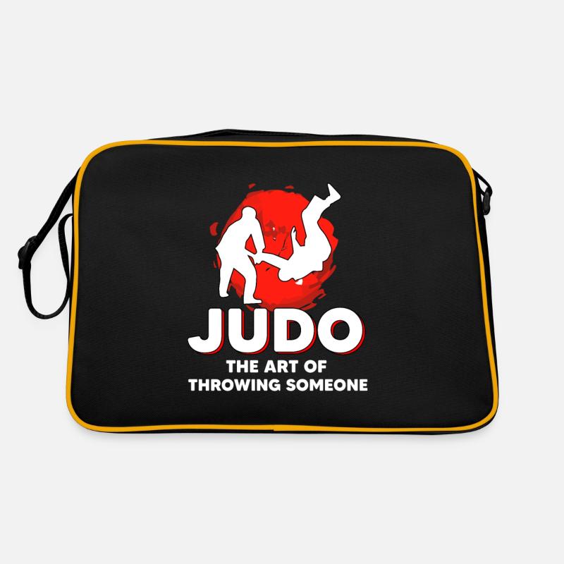 Judo - Retro Tasche - Schwarz/Gold