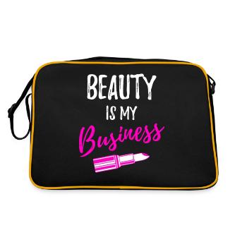 Beautician cosmetics beautician - Retro Bag - black/gold - Back