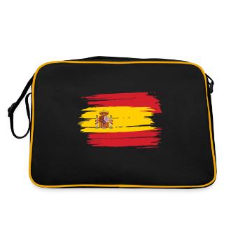 Spain flag - Retro Bag - black/gold - Back