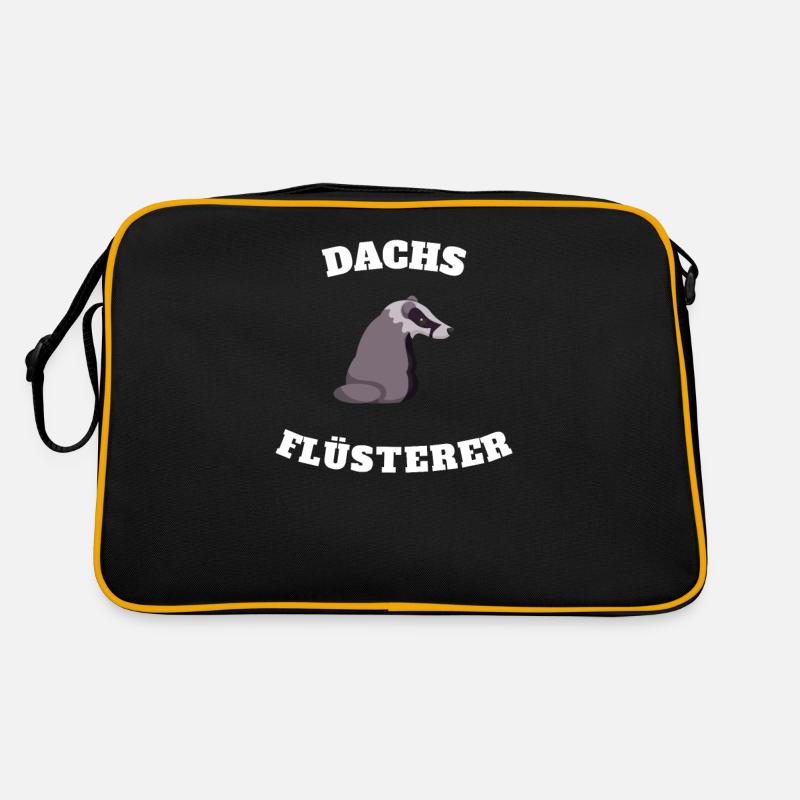 Dachs Flüsterer Geschenkidee Retro Tasche