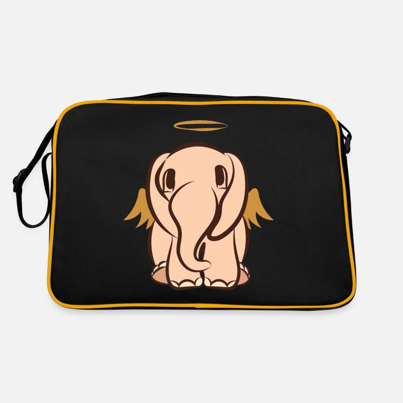 Schutzengel Elefant Flügel Niedlich Kinder Retro Tasche