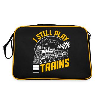 Model railway model making train trains train drivers - Retro Bag - black/gold - Back