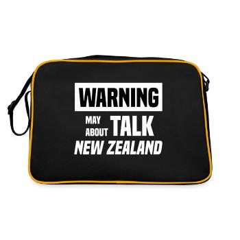 Nouvelle-Zélande! - Sac Retro - noir/or - Dos