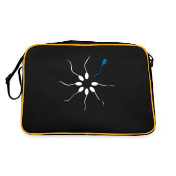 Soyez différent Soyez différent Sperme Sperme Spermling - Sac Retro - noir/or - Dos