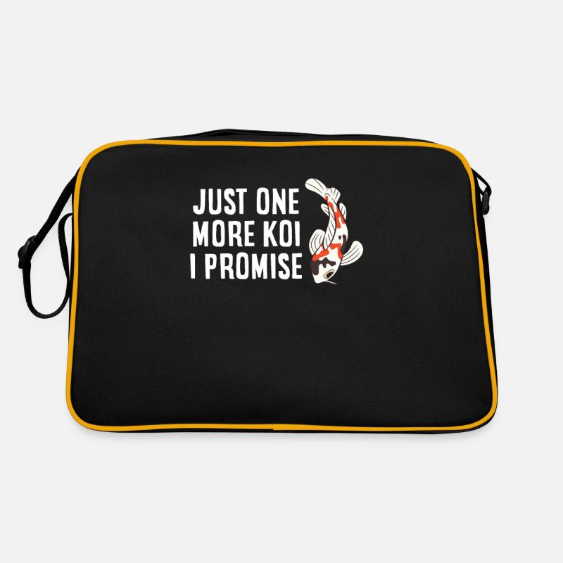 Nur noch ein Koi Ich verspreche Koi-Fisch Retro Tasche