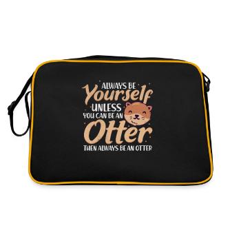 loutre - Sac Retro - noir/or - Dos