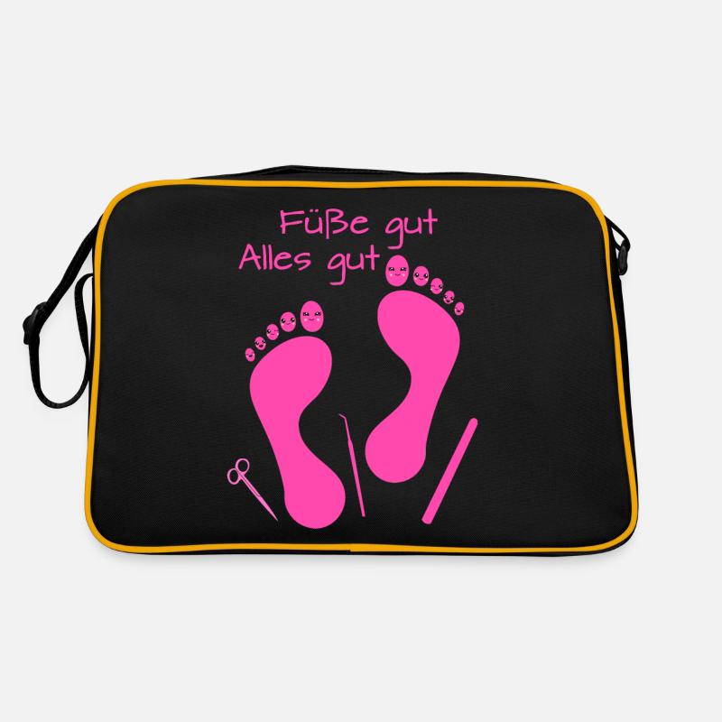 Fußpflege Pediküre Podologe Nagelstudio Geschenk Retro Tasche