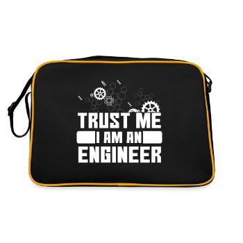 Trust Me I Am An Engineer - Retro Bag - black/gold - Back