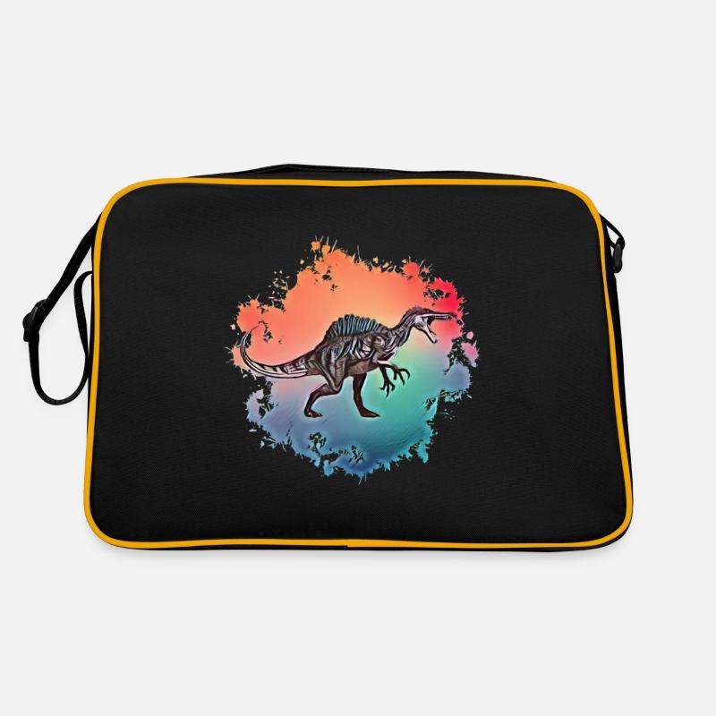 Spinosaurus - Sac Retro - noir/or