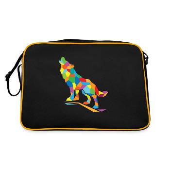 Polygone de loup - Sac Retro - noir/or - Dos