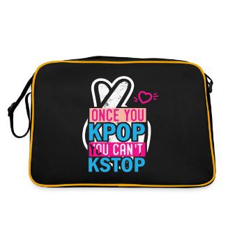 K-pop k-pop clothing k-pop music k-pop - Retro Bag - black/gold - Back