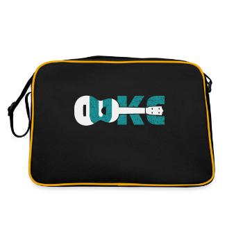 ukulele - Retro Bag - black/gold - Back