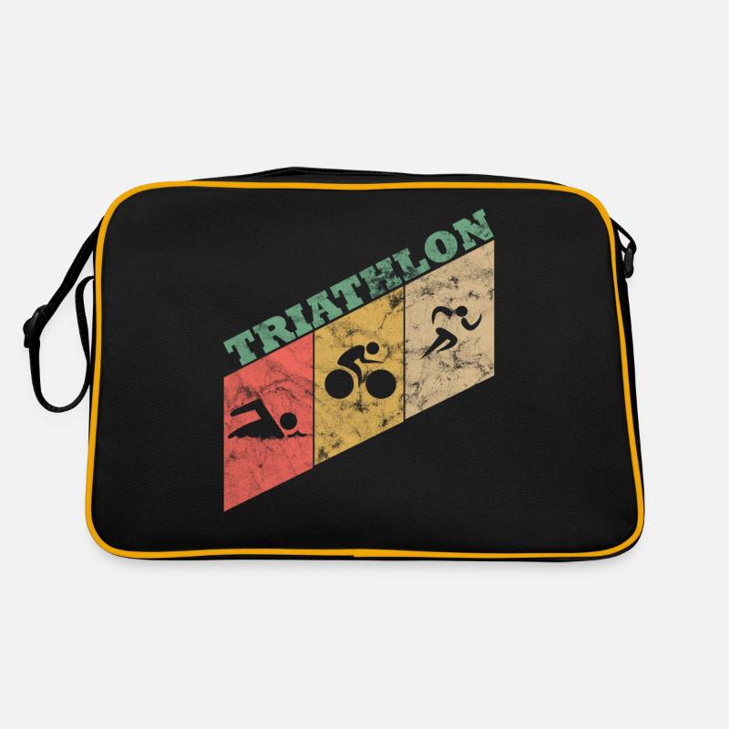Triathlon Gift Vinatage Retro Triathlete Sport Retro Bag