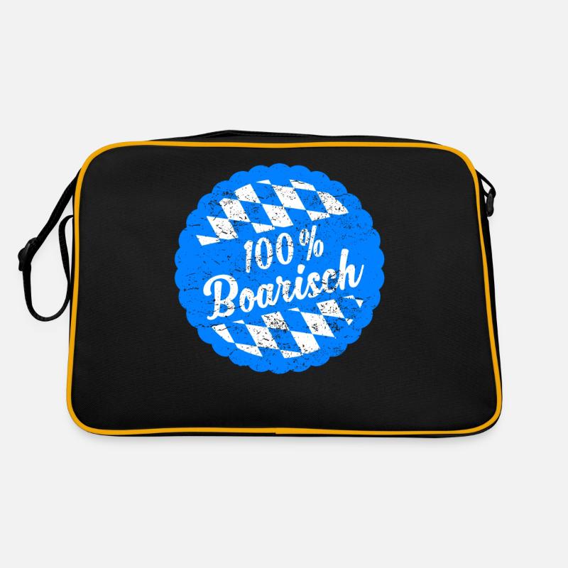 Bayern Bayerisch 100% Boarisch Geschenk Retro Tasche