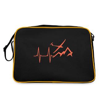 Battement de cœur pour le vol à voile et - Sac Retro - noir/or - Dos