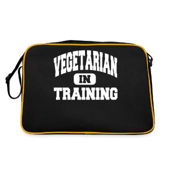 Végétarien en formation - Sac Retro - noir/or - Dos