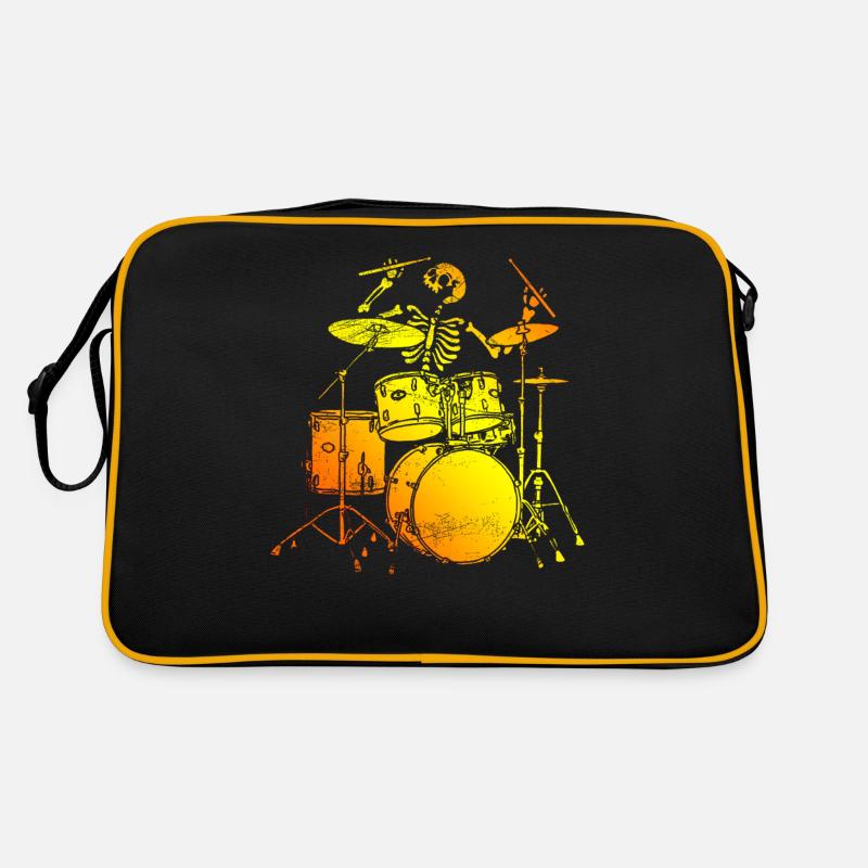 Squelette batteur batterie batteurs Halloween Sac Retro