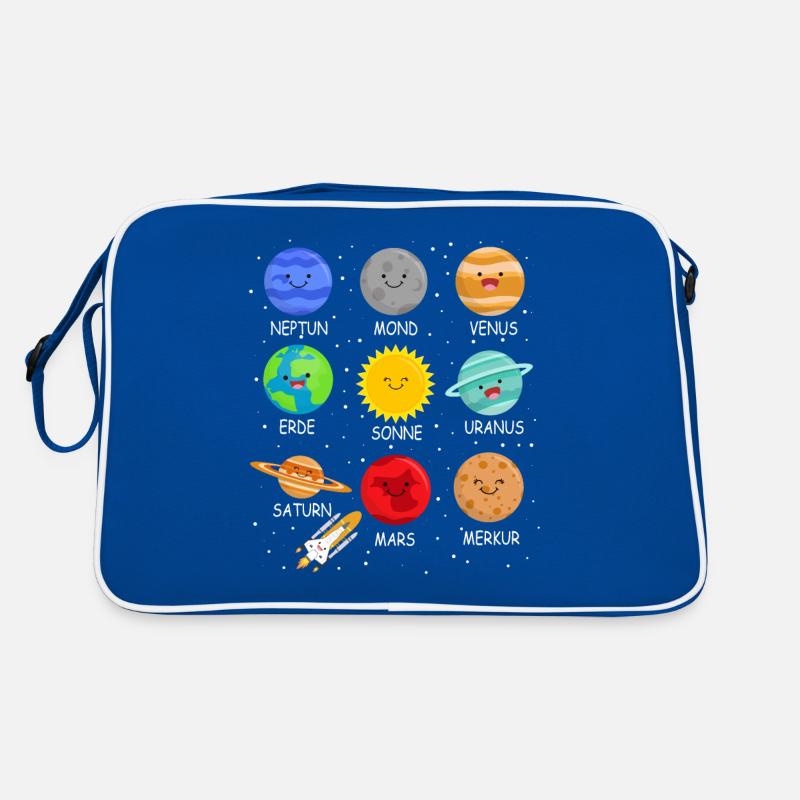 Planets Solar System Children Space Boys Retro Bag